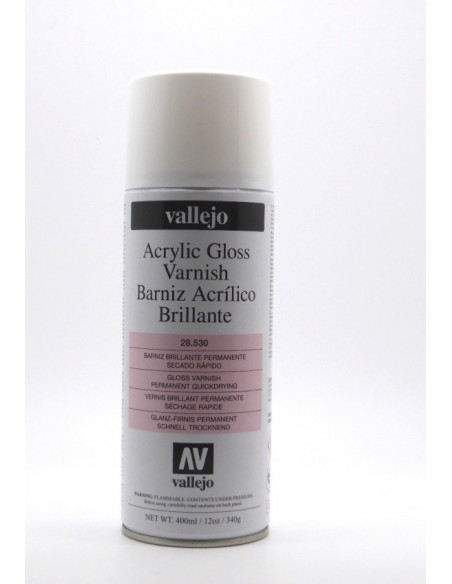 VALLEJO SPRAY 400ML BARNIZ BRILLANTE