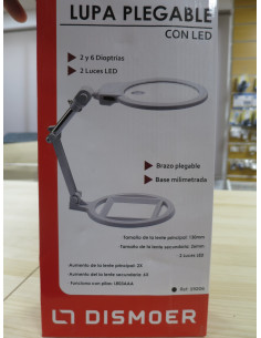 DISMOER LUPA PLEGABLE CON LED