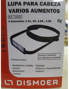 DISMOER LUPA CABEZA VARIOS AUMENTOS