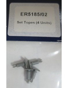 ER5185/02  SET 4 TOPES VAGON GRIS RENFE
