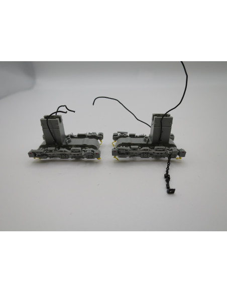 N TOPTRAIN 319 SET 2 BOGIE SIN EJES GRIS CLARO