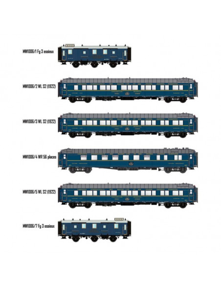 HO LSMODELS MW 1006 y 1006/1 BOMBAY EXPRESS COMPLETO