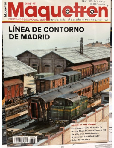 MAQUETREN  NUM399 5/26 LINEA DE CONTORNO MADRID