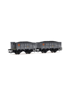 HO ELECTROTREN HE6094 2 VAGONES ABIERTOS GRIS